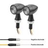 Motorcycle LED Turn Signal Black Motorcycle Bullet Lights Mini Turn Signals LED 8mm 12V Universal Led Motorcycle Indicator Lamps