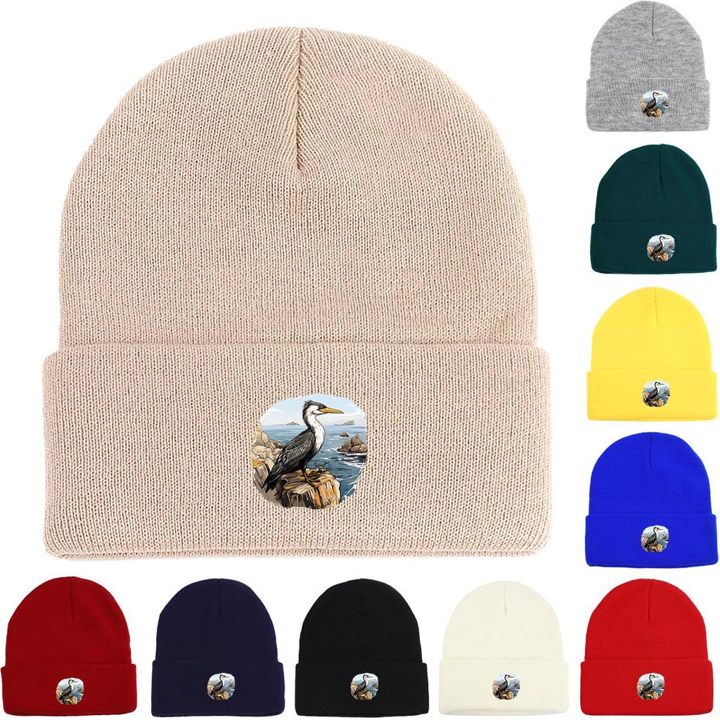 Шапка-бини Rock Bird теплая вязаная, шапка-череп животного, зимняя, для химиотерапии при раке, стильный головной убор, вязаная шапка-бини