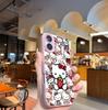 Кожаная текстура Case с мультяшным рисунком Sanrio для Apple 14/16, Дизайн с большим отверстием