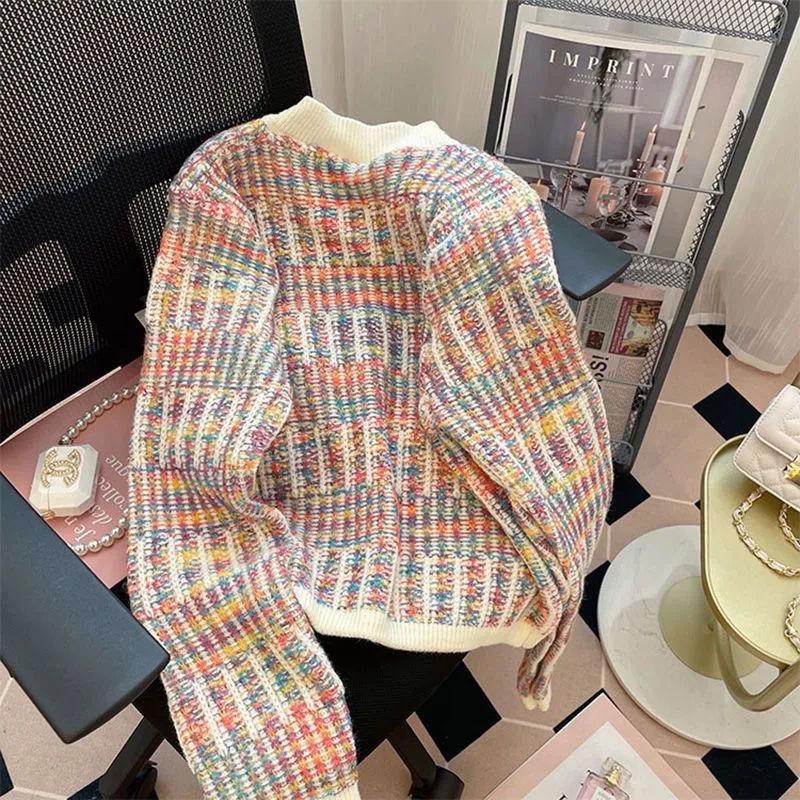 Свитер-кардиган, женский высококачественный свитер с длинными рукавами и v-образным вырезом, женский дизайн, короткий свитер с нишей, женский