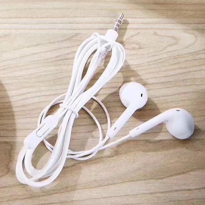 3,5-миллиметровый разъем Candy Color Macaron Проводная гарнитура-вкладыш с микрофоном для музыкальных звонков Студенческая деловая простая проводная гарнитура унисекс
