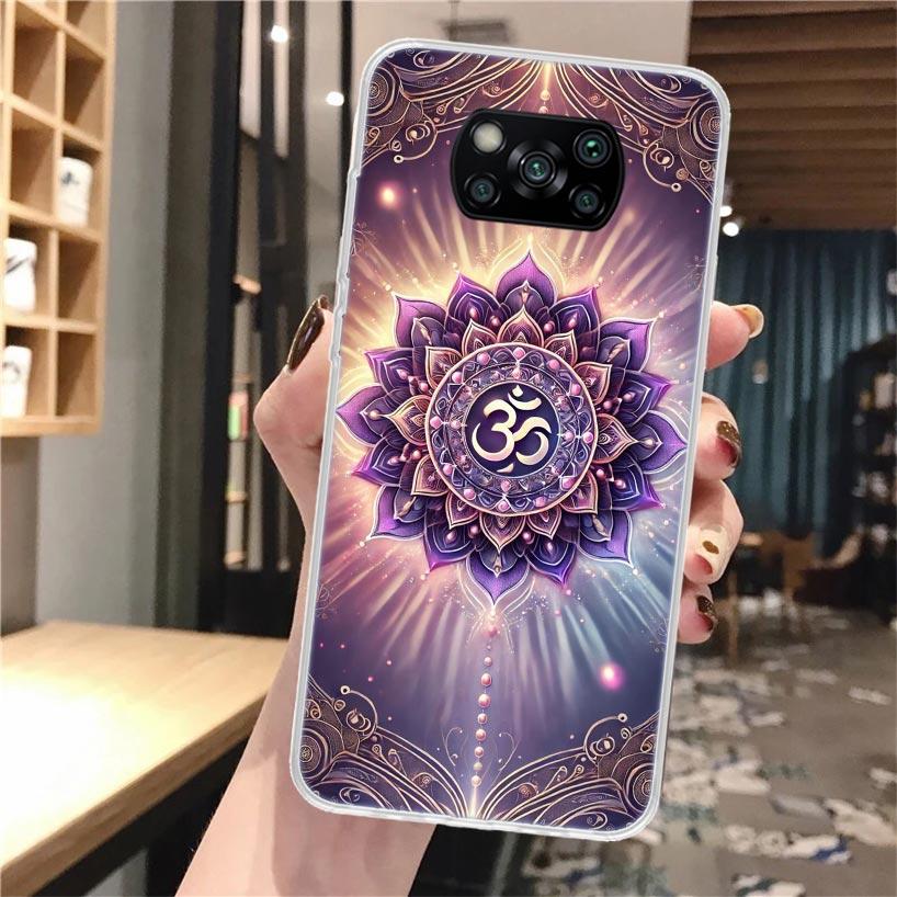 Мандала Чакры Настойчивость Йога Силиконовый Чехол Для Телефона Для Xiaomi Poco X3 Nfc X5 X6 X7 F7 Ultra F6 F5 Pro M6 M5S X4 F4 GT M4 M3 F3 Обложка