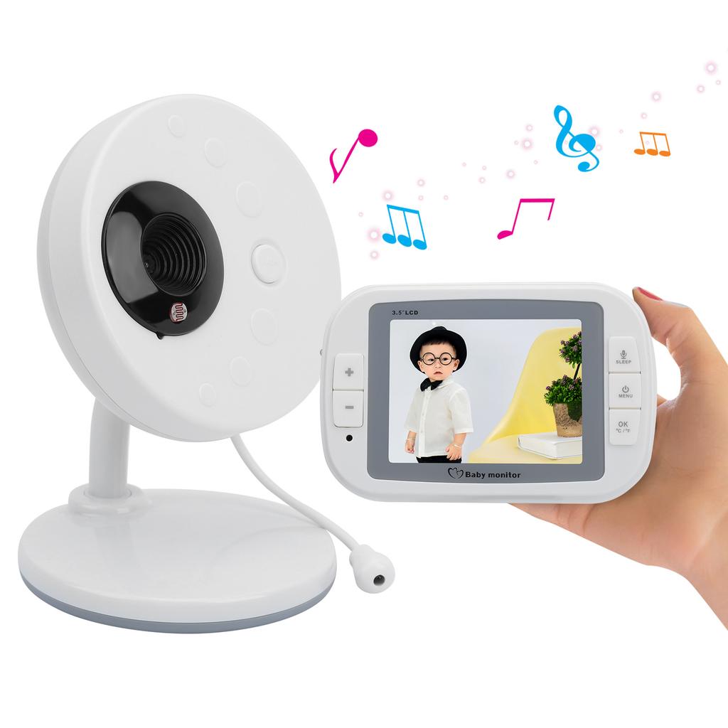 3,5-дюймовый цифровой беспроводной видеоняня, функция музыки, монитор температуры