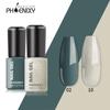 PHOENIXY 2PCs 6ml Nail Gel Varnish Kit: UV Gel Nail Colorful Sequins Gel Polish, Lasting Glitter Soak Off Varnish