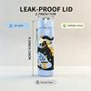 1PC Floral Sagittarius Zodiac 750ml Color Plastic Sports Water Bottle Leakproof Flip Straw Lid Suitable for Sports Office Home Use