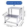 Household Portable Footstool Thickened Stainless Steel Step Stool Strong Weight-bearing Pedal Stool