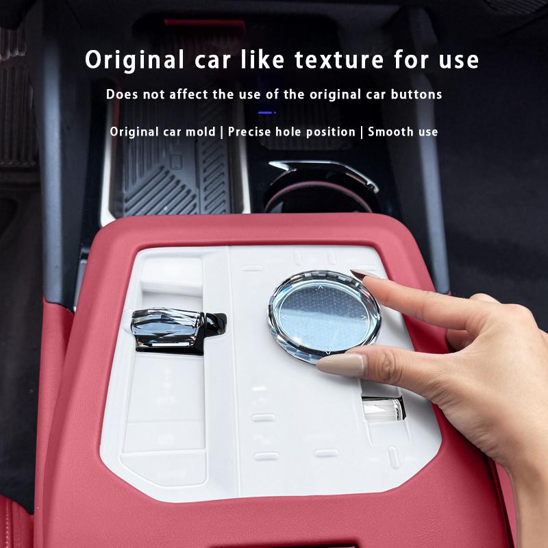 Car Central Control Gear Shift Button Panel Cover Anti-Scratch Protect Pad Interior Accessories For BMW 5 Series i5 G60 2024+