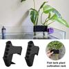 Aquarium Plant Holder with 5 Hole Heavy Duty Aquatic Plant Cup Fish Tank Top Hanging Floating Root Plants Planter Shelf Aquascape Decoration