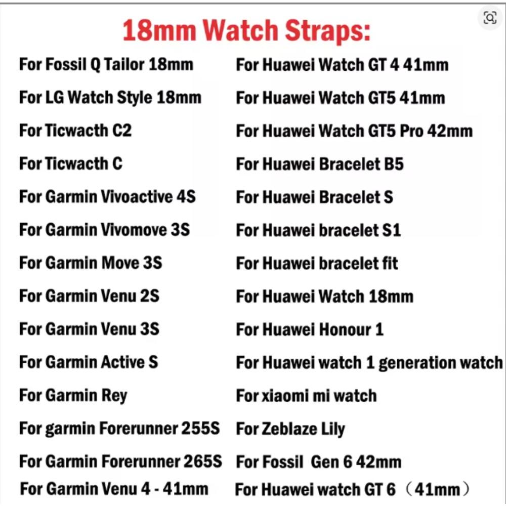 18mm Ice Silk Bow Elastic Bandfor Women Strap for Huawei GT 6/ 5 / 4  for Garmin Venu 3S /Forerunner