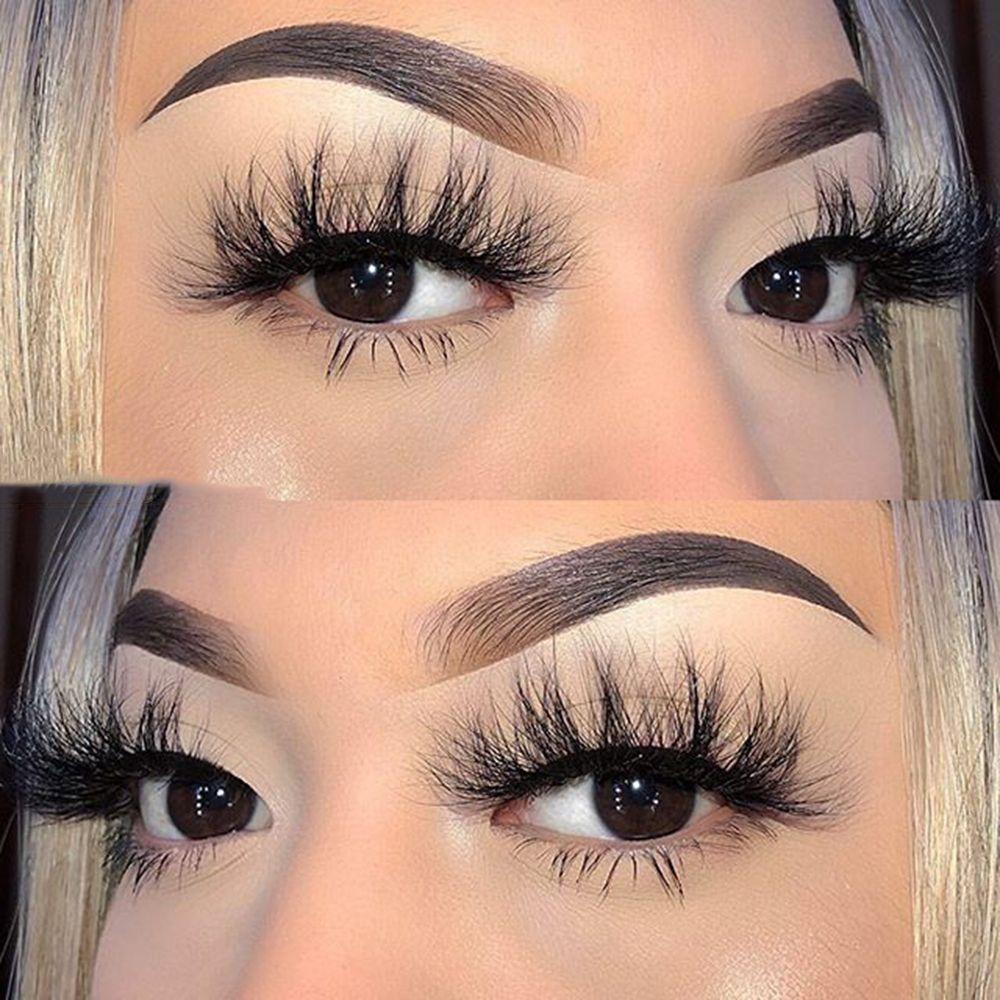 Eye Extension Long Natural Dramatic 100% Cruelty free 3D Mink Lashes 20mm Fluffy False Eyelashes