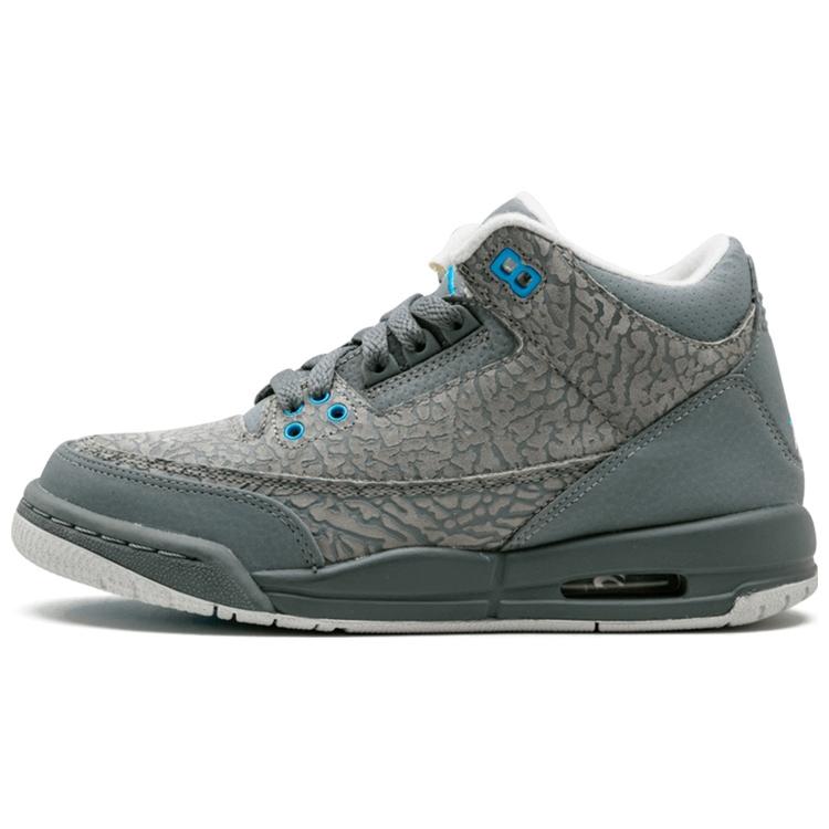 Jordan 3 Retro Flip Cool Grey Blue Glow GS 441140-015