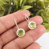 Peridot Earrings Gemstone Jewelry, 925 Solid Sterling Silver Earrings, Handmade Jewelry Birthstone Earrings, Gift For Him