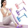 4/6-Tube Pedal Ankle Puller Resistance Band with Handle TPE Elastic Yoga Sit-up Pull Rope Men Women Pedal Tensioner Exerciser Workout Equipment