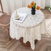 Кружевная скатерть с вырезами в виде волн, французский пасторальный стиль, ткань для защиты пианино от пыли, винтажное искусство, декоративная скатерть для домашних вечеринок, Taplak Meja Cutwork