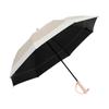 Folding Parasol with UV Light Suitable for Sun and Level 5 Water Full Light UV Heat Perfect for Day Gift Skin 100% Protection, Blocking, Rain,