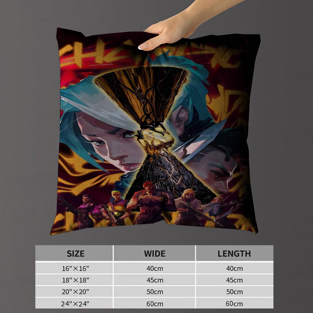 Hot Games VValorant Cushion Cover Car Throw Pillow Case For Sofa Car Christmas Gift xcm xcm