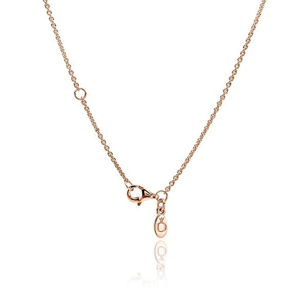 Pandora 580413 45cm Classic Cable Chain Rose Necklace