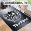 Custom Text Printed Rug Motorhead Non Slip Floor Carpet For Home Room Decor