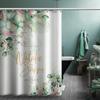 Bathroom Thickened Waterproof Curtain Mildew Proof Shower Curtain Shower Partition Curtain Shower Curtain Bathroom Curtain Free Perforation