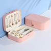 Jewelry Storage Box Earring Necklace Holder Large Capacity Multiple Compartments Lightweight Portable Jewelry Organizer
