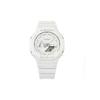 Casio Часы Custom Collection, кварцевый механизм, ремешок из нержавеющей стали, мужские часы, белый циферблат GA-2100-7A7(Watch3--)