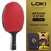Настольная ракетка LOKI ARTHUR 9 Звезд Углеродная Атакующая Легкая Ракетка для Пинг-Понга Лопатка с Липкой Резиной Одобрена ITTF
