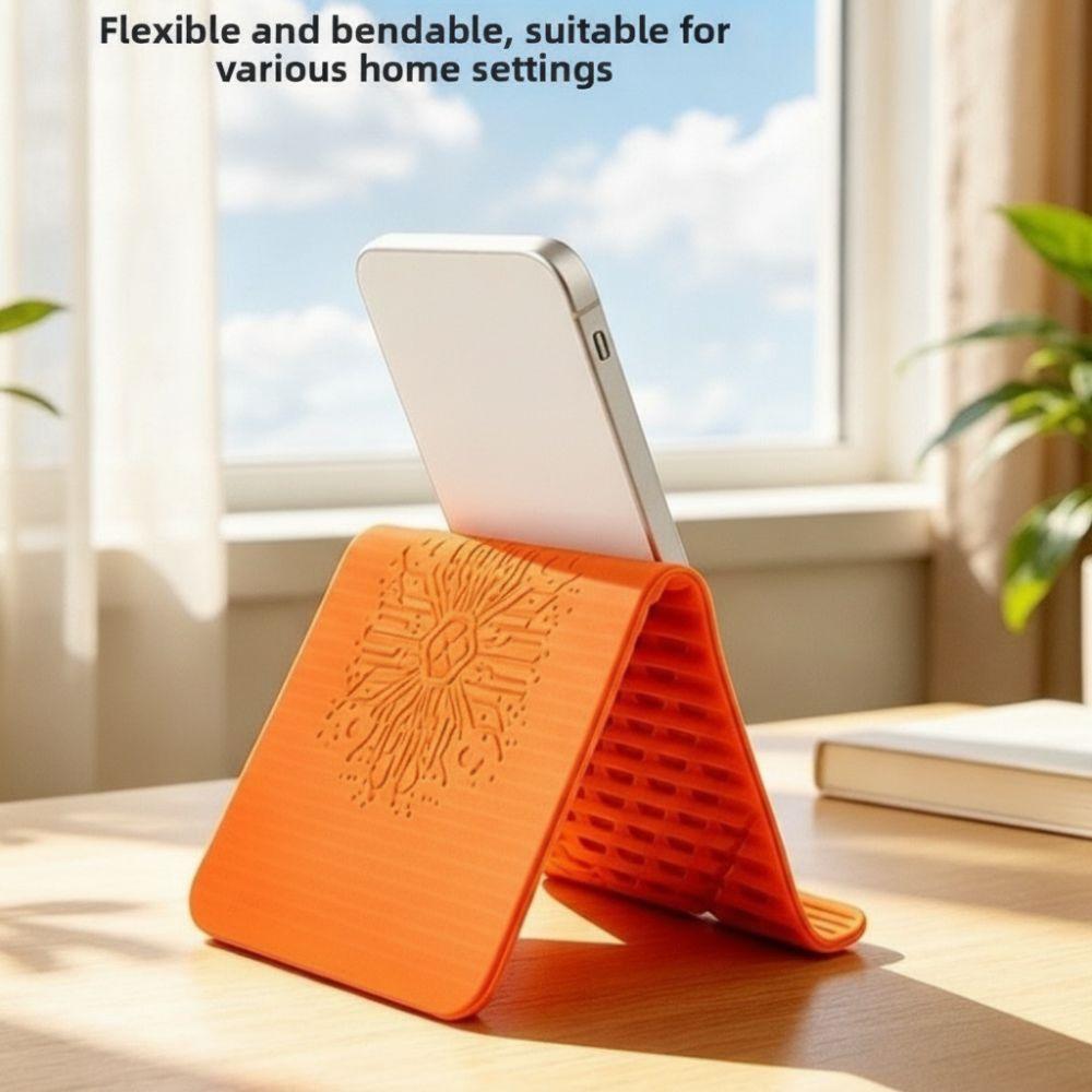 Adjustable Foldable Silicone Phone Holder Non-Slip Airplane Phone Holder