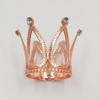 Factory Direct Supply Birthday Cake Baking Decoration Zinc Alloy Children's Small Round Crown Mini Crown Ornament In Stock