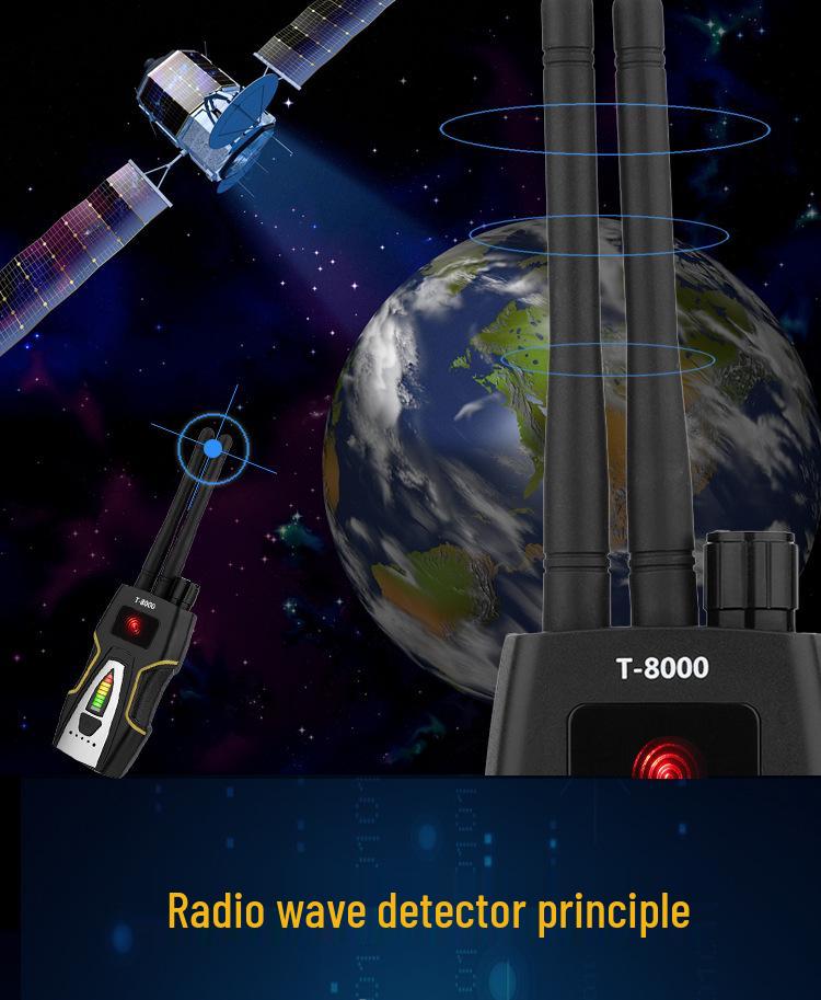 T8000 Высокочувствительный детектор GPS-сигналов, инфракрасных камер и прослушивающих устройств