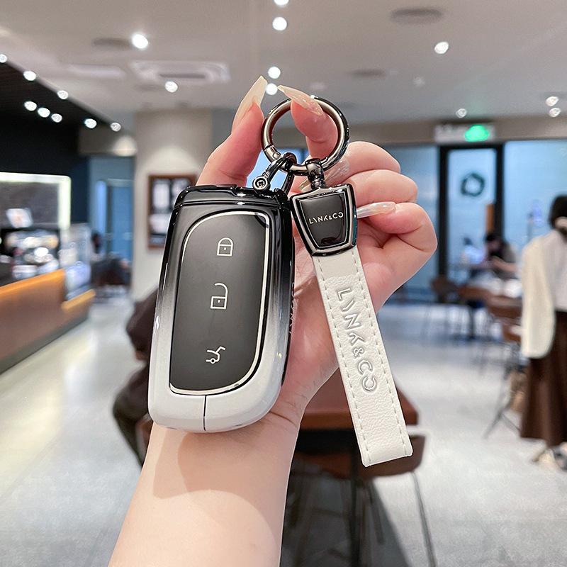 Металлический корпус чехла для ключей автомобиля Lynk & Co Z20 Z10 900 - Высококлассный полностью закрытый дизайн 2025