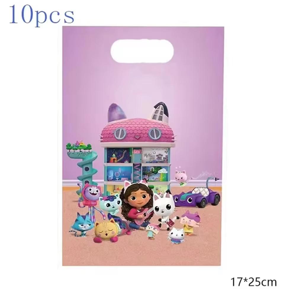 Gabby Dollhouse Birthday Party Favors Gabby Bracelets Stikers Cake Topper Balloons Classroom Rewards Party Pinata Fillers Gifts