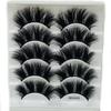 Beauty Eye Makeup Tools Criss-cross Thick Long False Eyelashes Wispies Fluffies 8D Mink Hair