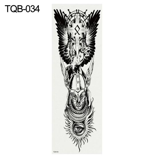 Временная поддельная татуировка на всю руку для мужчин и женщин, наклейка для боди-арта, наклейка для переноса воды