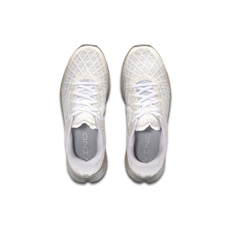 Under Armour Ua Flow Velociti Wind Professional Удобная Ткань Низкий Верх Повседневные Кроссовки для Бега Женские кроссовки Белый 3025222-101