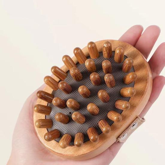 Массажная щетка Meridian Pressure Brush, деревянная терапевтическая массажная щетка для удаления жира на животе и целлюлита, натуральная деревянная щетка для тела для снятия мышечной боли