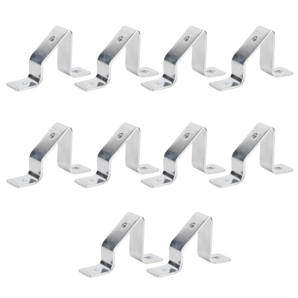 10PCS Rail Mounting U Bracket C45 Stainless Steel Guide Rail Inclined Support U Shaped Connector