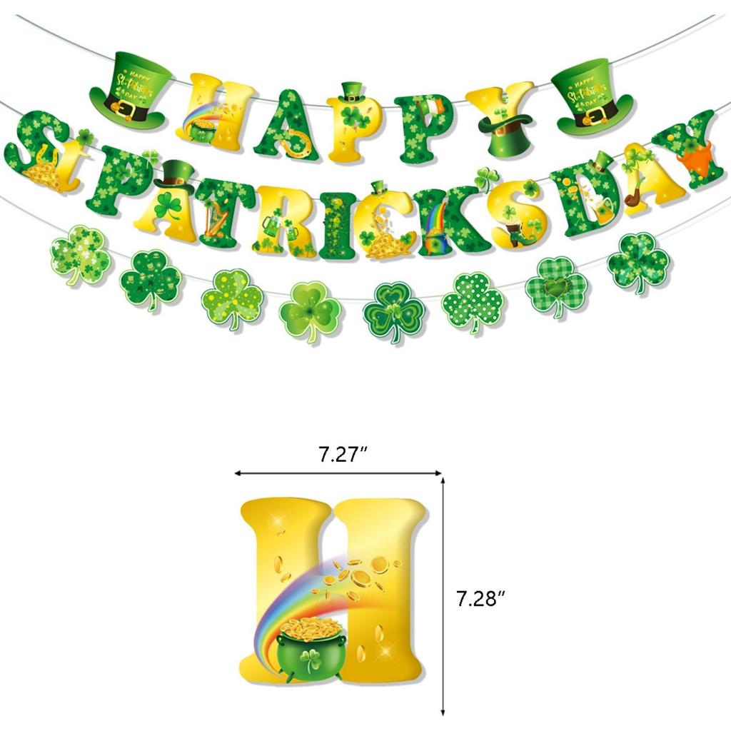 Улица. Украшения для вечеринки ко Дню Святого Патрика, воздушные шары с флагом Ирландии, наборы для вечеринок, реквизит для фотографий