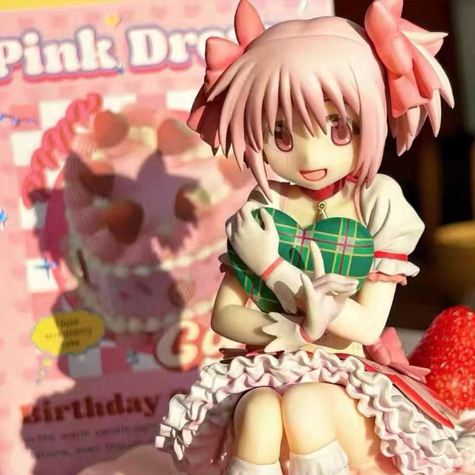 14 см Аниме Фигурка Puella Magi Madoka Magica - ПВХ Модель Куклы Для Украшения Рабочего Стола Фигурка Действия Коллекционная Игрушка Подарок для Ребенка