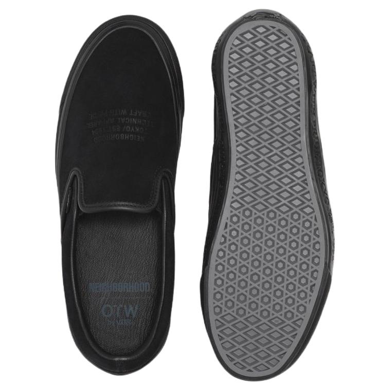 Neighborhood X Vans Slip-On 98 OTW Классические Удобные Универсальные Прочные Низкие Кеды для Скейтбординга Мужские кроссовки Черные VN000EDGBLA