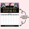 2024 Wall Calendar for Tired-Ass Women Fine Workmanship Flower Pattern Funny Monthly Calendar Office Hanging Gift for Halloween