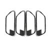 4PCS/Set Carbon Fiber Car Door Handle Stickers Decoration For BMW 3 Series F30 3GT F34 2013-18 Auto Interior Tuning