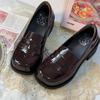 Cotton Milk Fu Increases School Supply Jk Shoes Low Heel College Style Japanese Thick Heel 4900 Uniform Shoes Small Leather Shoes Women