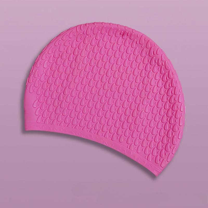 Универсальная силиконовая шапочка для плавания для взрослых Защита волос Эластичная шапочка для плавания Длинные шапочки для плавания Защита волос