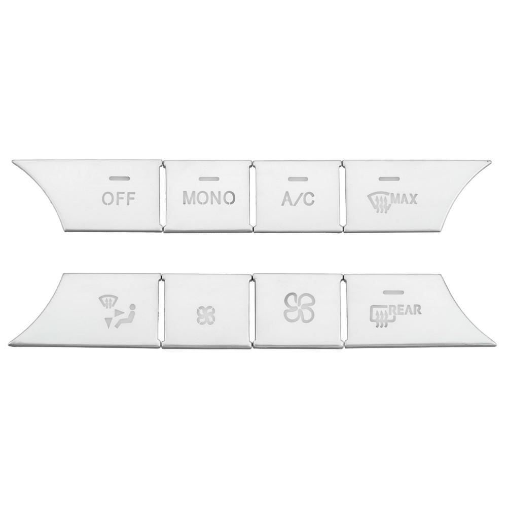 Автомобильная консоль AC Кондиционер АВТО Кнопки регулировки громкости Блестки Наклейки Накладка для Mercedes Benz CE CLS GLK Class W204 W212