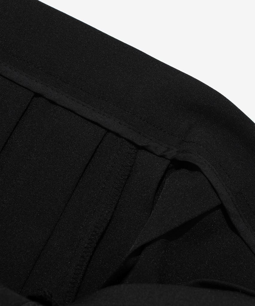 Road Road Preppy Pleated Tennis Miniskirt (Black)