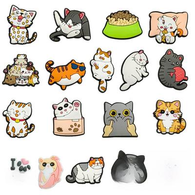 Очаровательные мультяшные подвески в виде кота для обуви – Мягкие резиновые аксессуары для сада своими руками