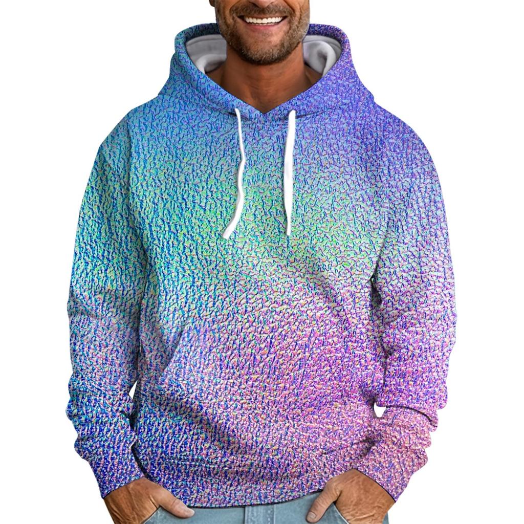 Мужская свободная толстовка с капюшоном с принтом, мужская повседневная модная спортивная толстовка