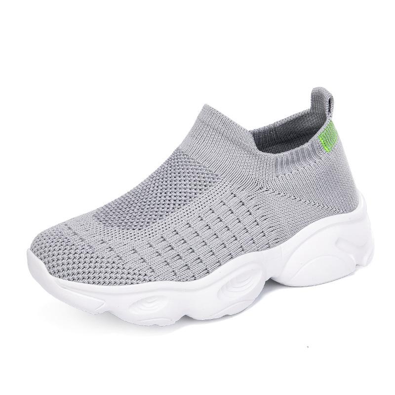 2025 New Children's Breathable Socks Youth Mesh Sports Shoes Student Ultra Light Flat Shoes Breathable Solid Color Casual Shoes