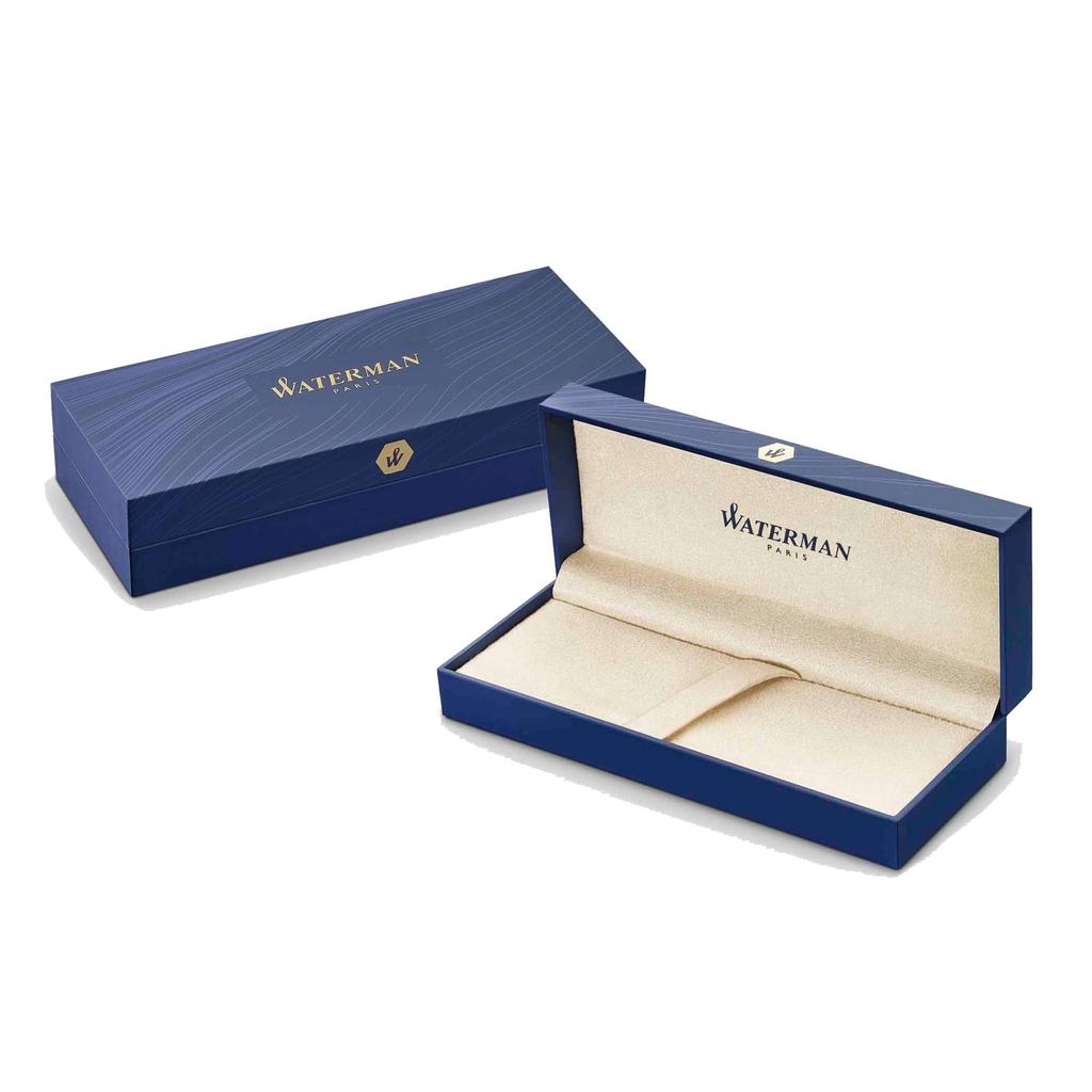 Шариковая ручка WATERMAN Metropolitan Essential Satin CT Crystal Medium Point Подарочная коробка Подарочный люкс Официальный Регулярный Импортный Продукт 2146577ZXTAL