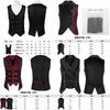 Gothic Halloween Steampunk Vest For Men And Women With Dark Pattern For Stage Performances